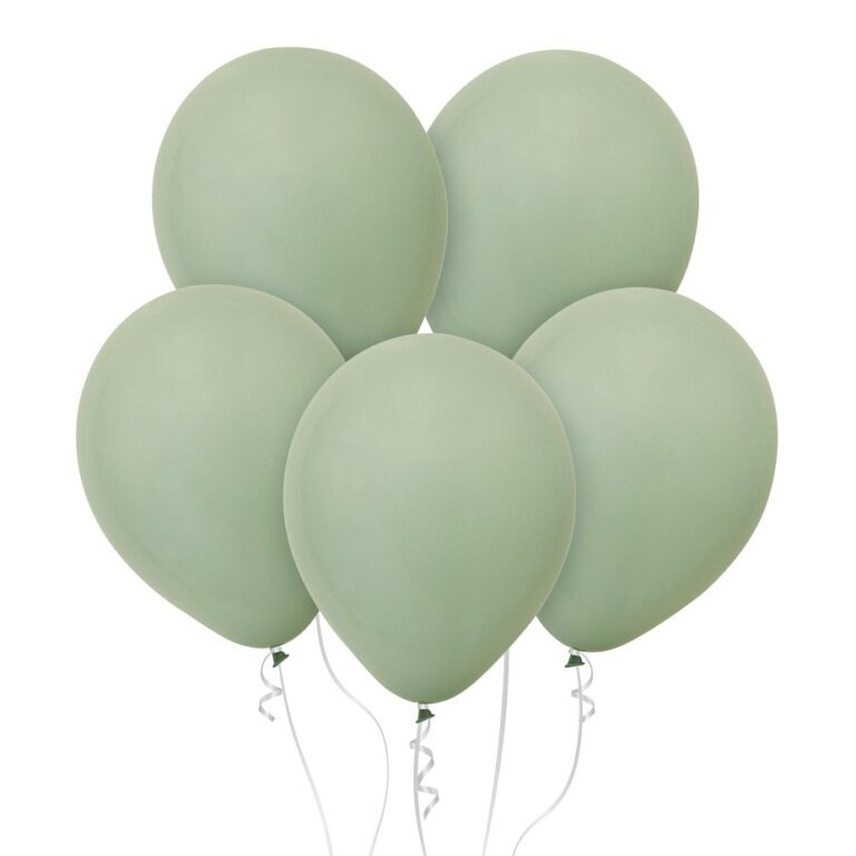 Μπαλόνια Latex Grey Green 30εκ – 10 Τεμάχια