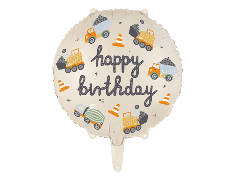 Μπαλόνι Foil Happy Birthday Εργοτάξιο 35εκ